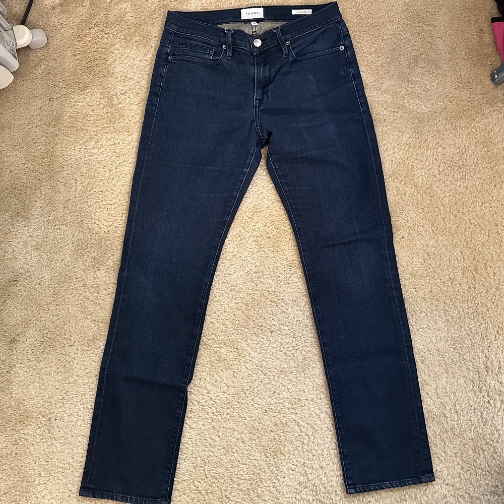 Frame L’Homme Slim Dark Wash Denim Size 32 Men’s